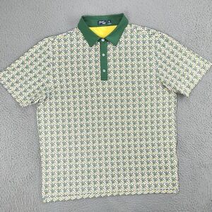 Inward Half Polo Shirt Mens Extra Large Green Tennessee Masters Print Golf